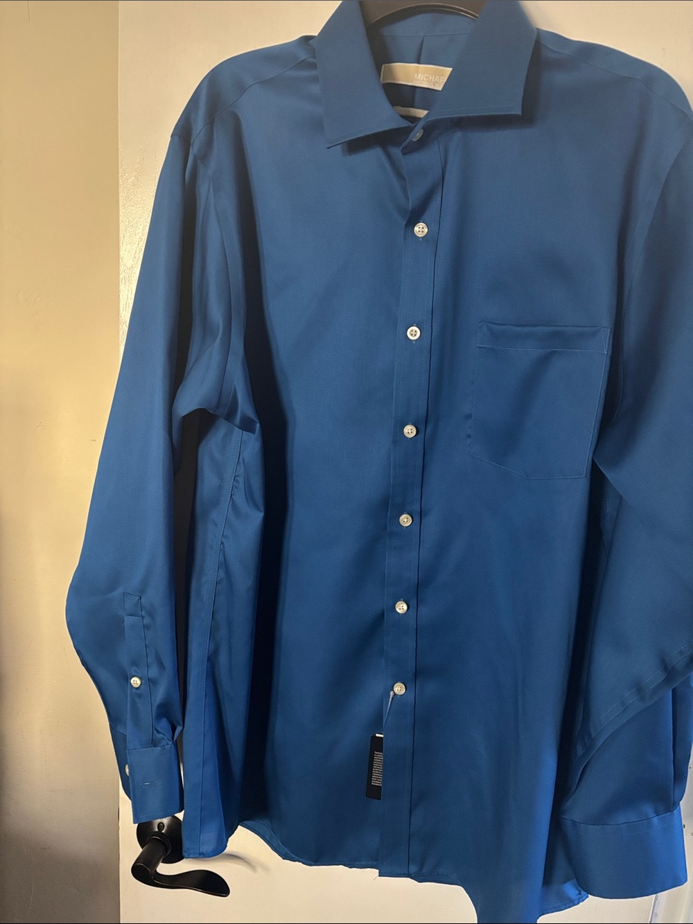 Michael Kors Men's Royal Blue Classic Dress Shirt